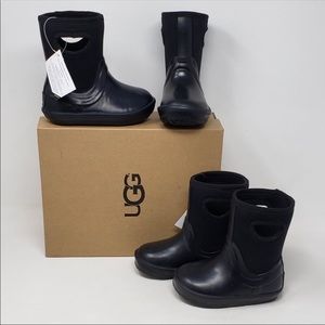 UGG Toddler Rubber Slip On Rain Boots - Black
